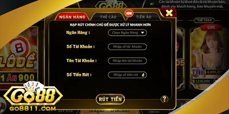 Nguyên nhân khiến Go88 rút tiền 3 tiếng chưa về