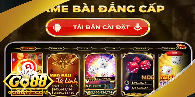 Chơi Go88 Trên App Đa dạng trò chơi và khuyến mãi